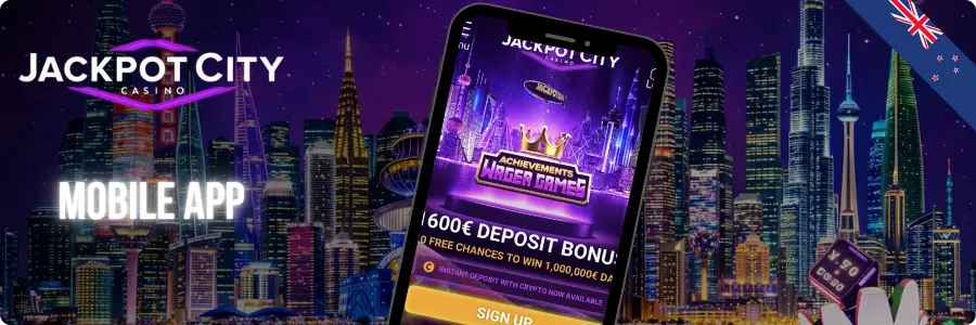 Jackpot City Casino mobile app for NZ players