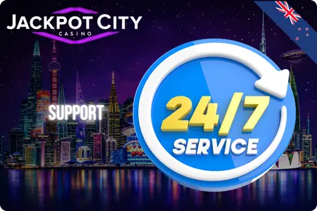 Jackpot City Casino 24/7 customer support NZ
